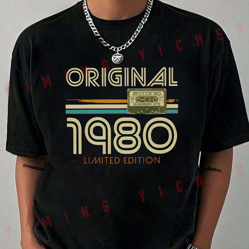 Mens Fashion In The 80S - T-shirt rétro pour homme avec impression