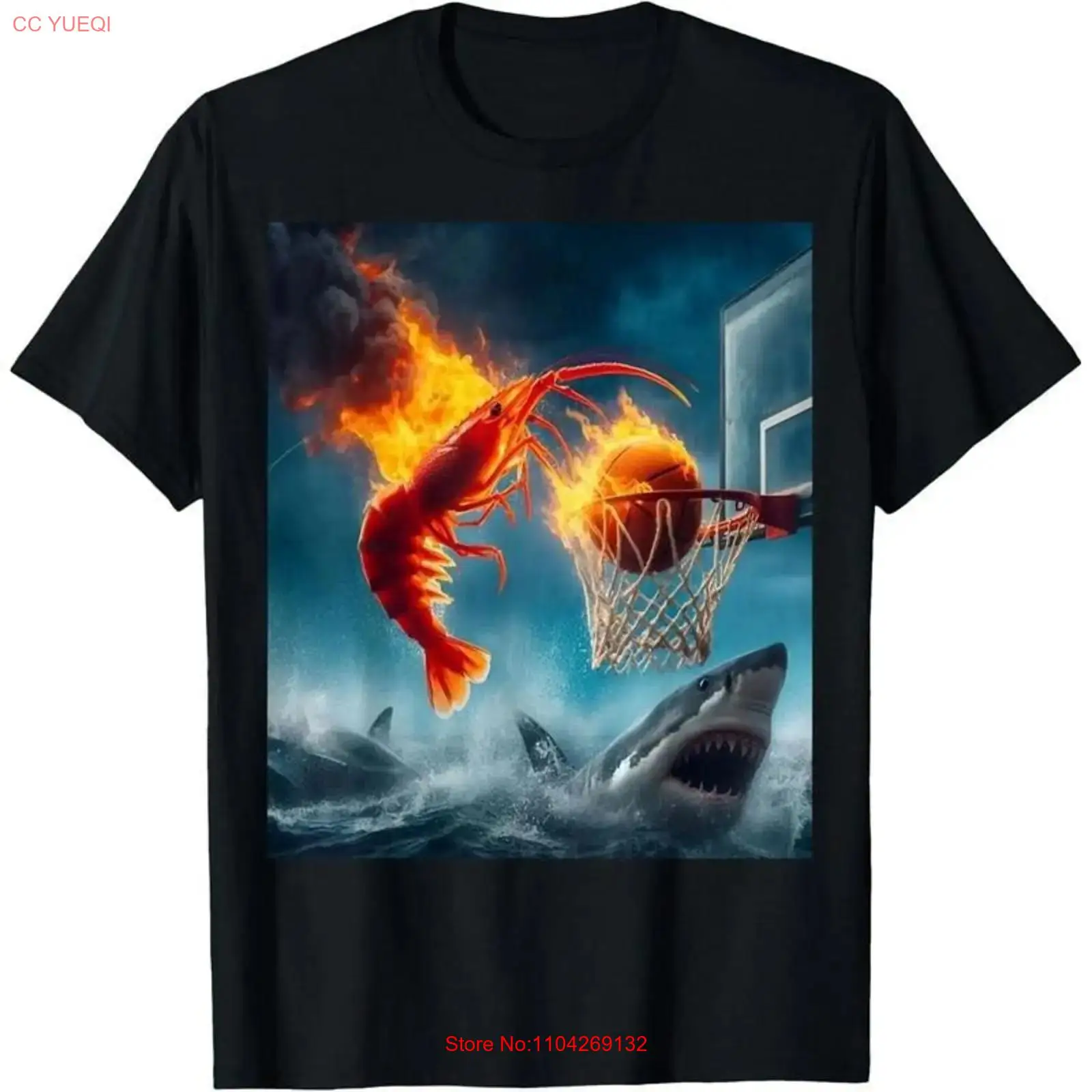 Men Fashion Kids - T-shirt humoristique « Shrimp Dunking on