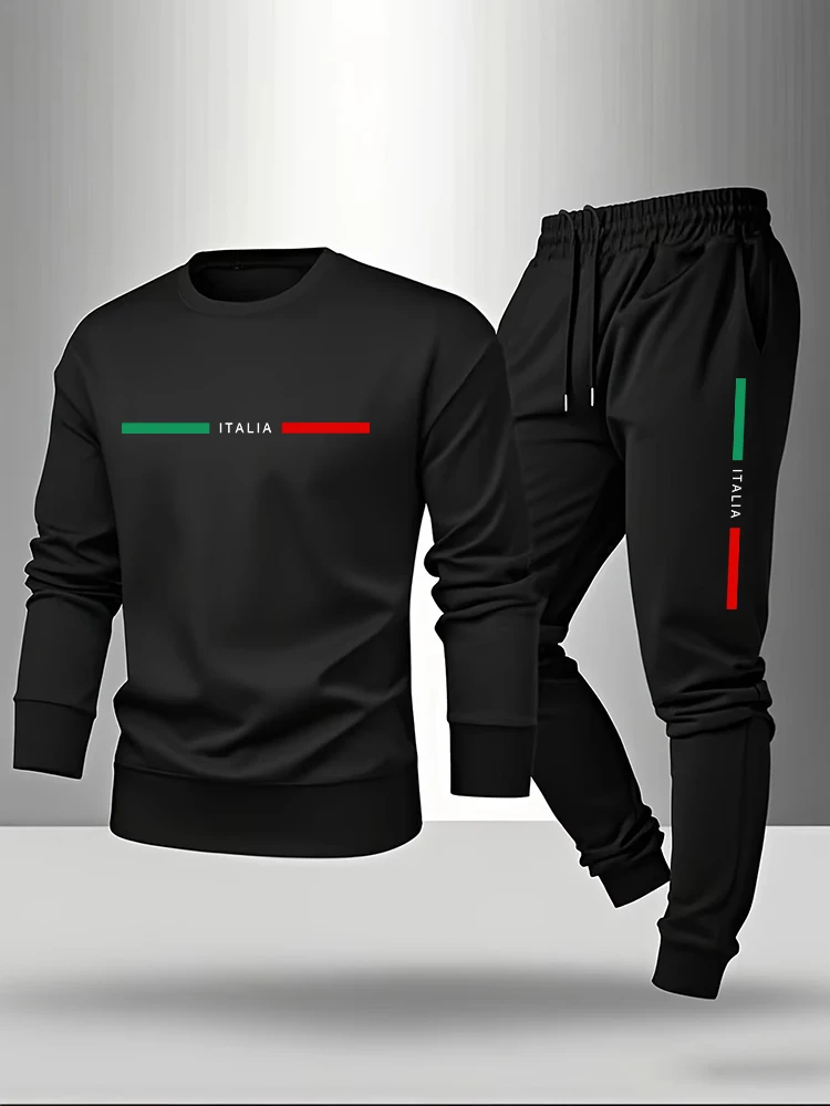 Men'S Fashion Outfits 2026 - Ensemble Sweat-shirt et Pantalon de Survêtement