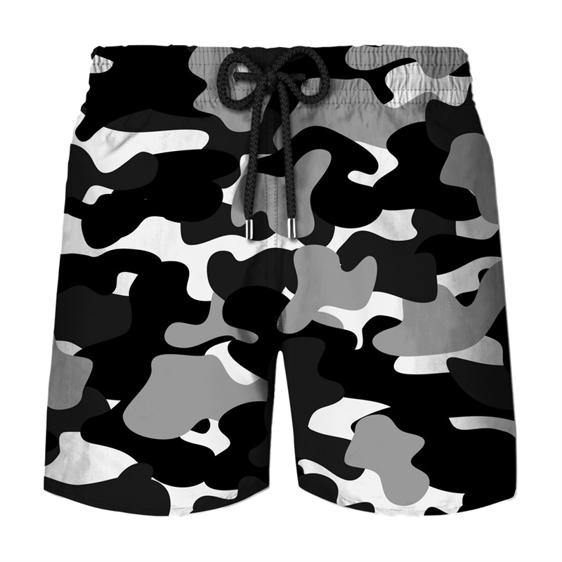 Mens Fashion Camo Pants - Shorts de bain camouflage classiques pour