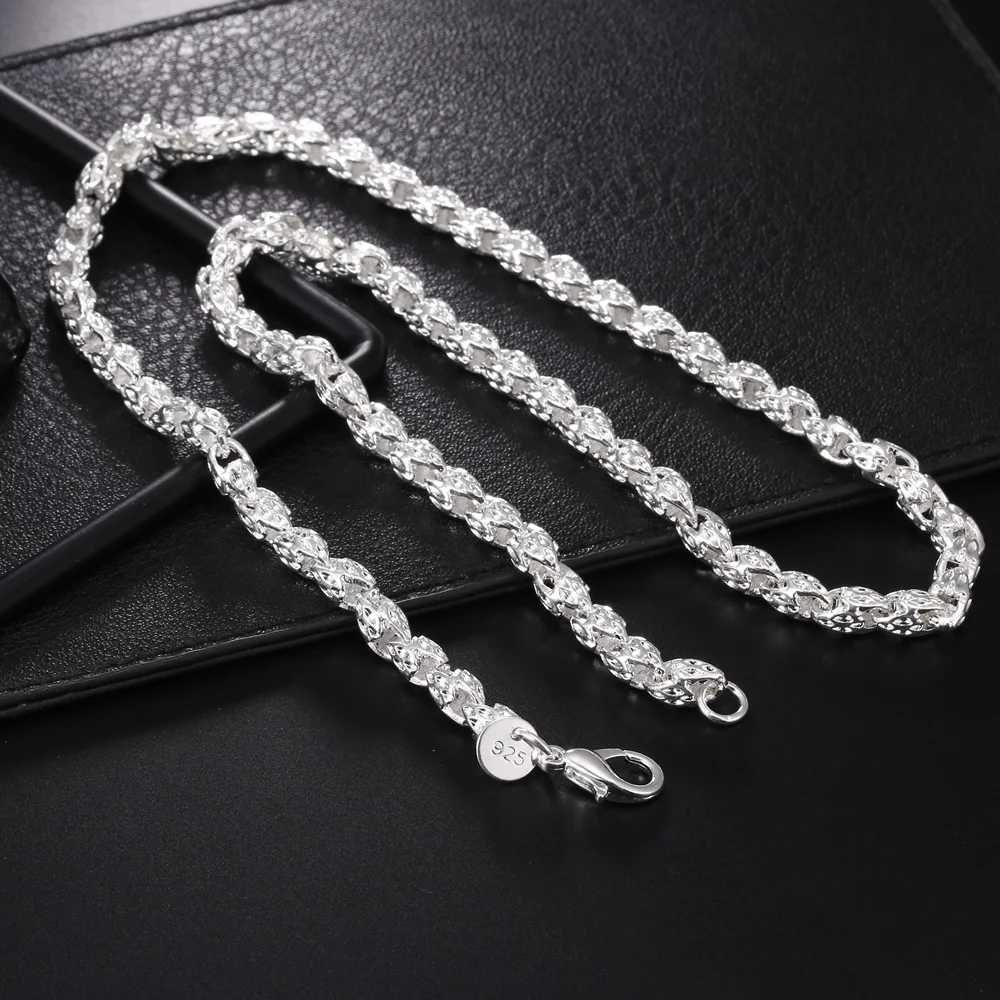 Men'S Fashion University - Collier tendance en argent sterling 925