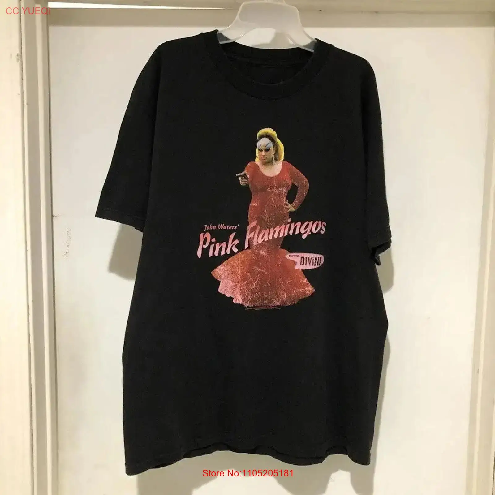 Men'S Fashion Pink Shirt - Vintage années 90 John Waters Pink