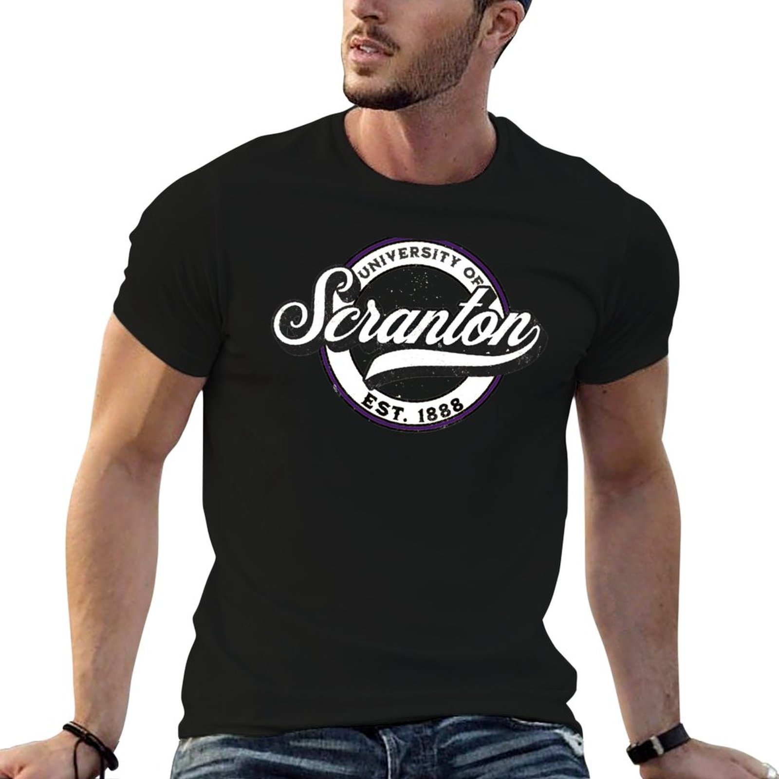 Men'S Fashion University - T-shirt de l'Université de Scranton, t-shirt