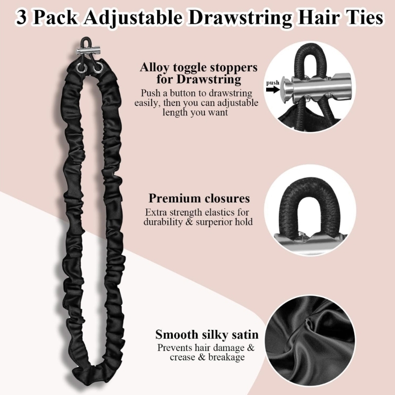 Men Fashion Kids - 652F 3 pièces attaches cheveux réglables