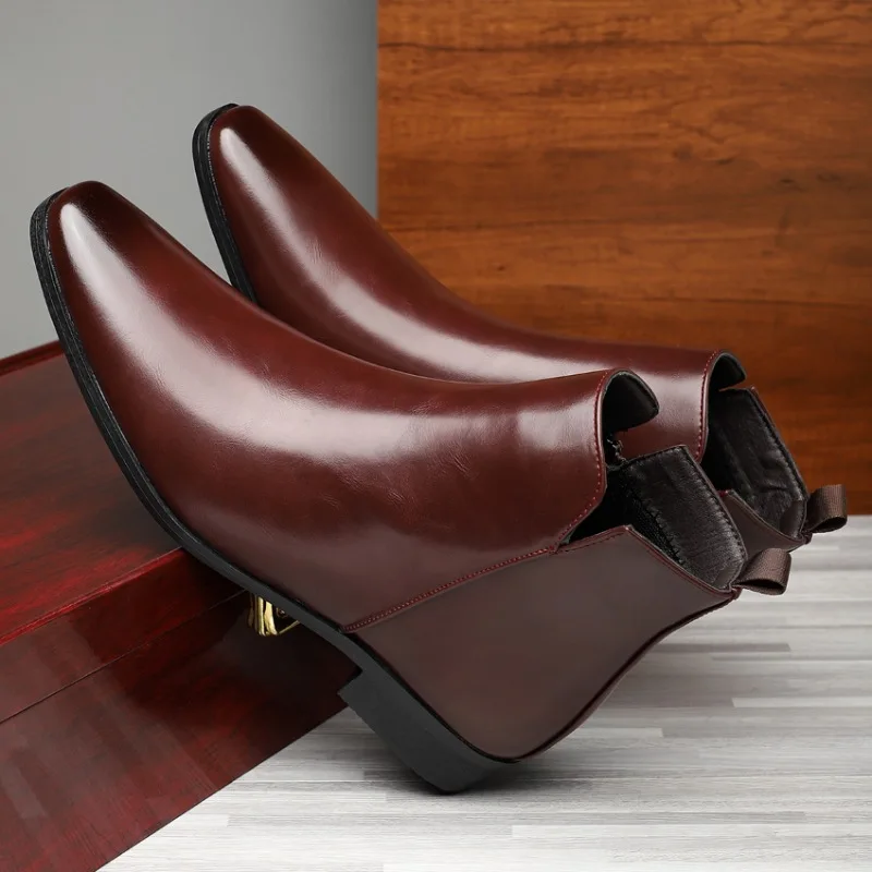 Mens Fashion Dress - Nouvelles bottes pour hommes classiques Chelsea
