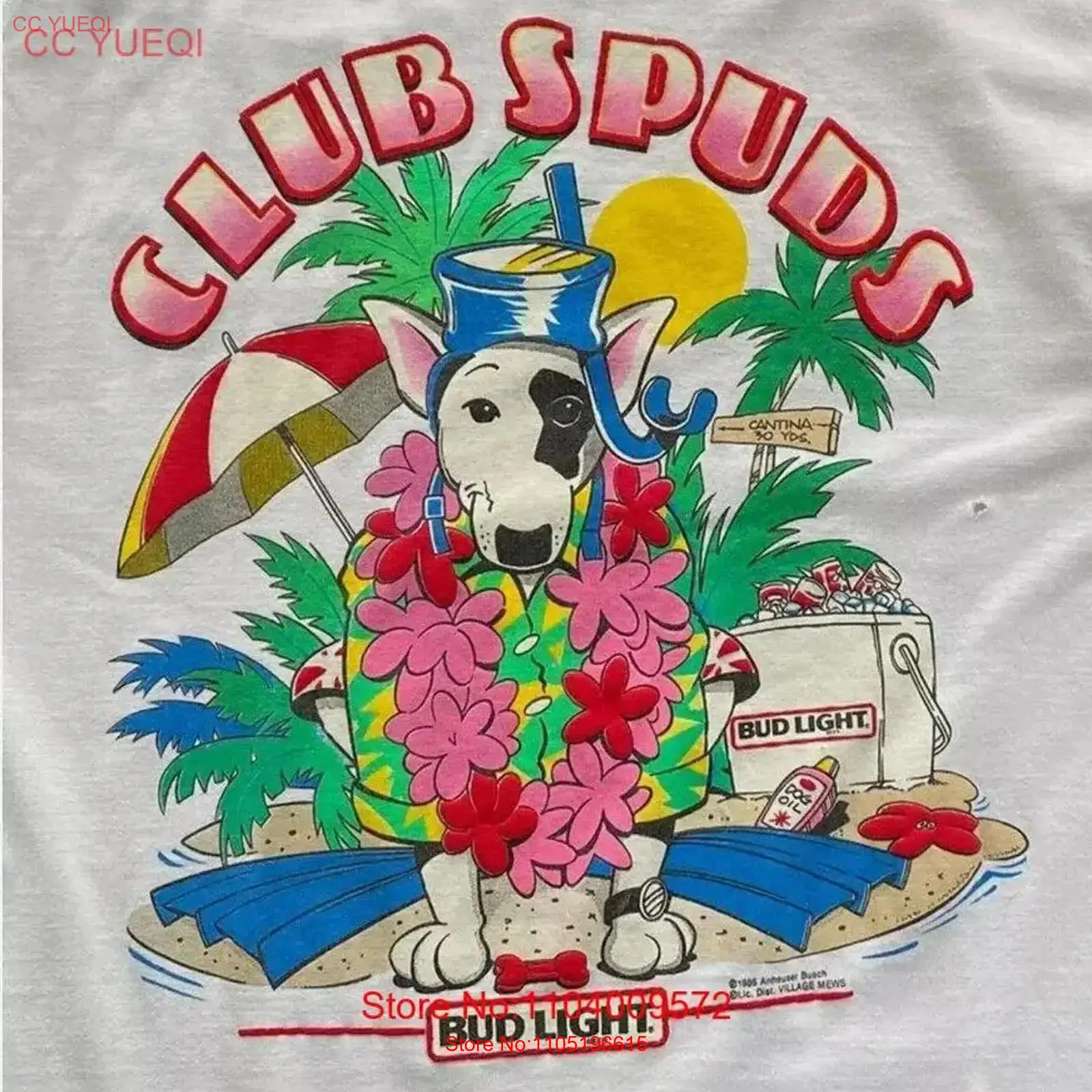 Mens Fashion In The 80S - 80s Club Spuds t-shirt Mackenzie bière