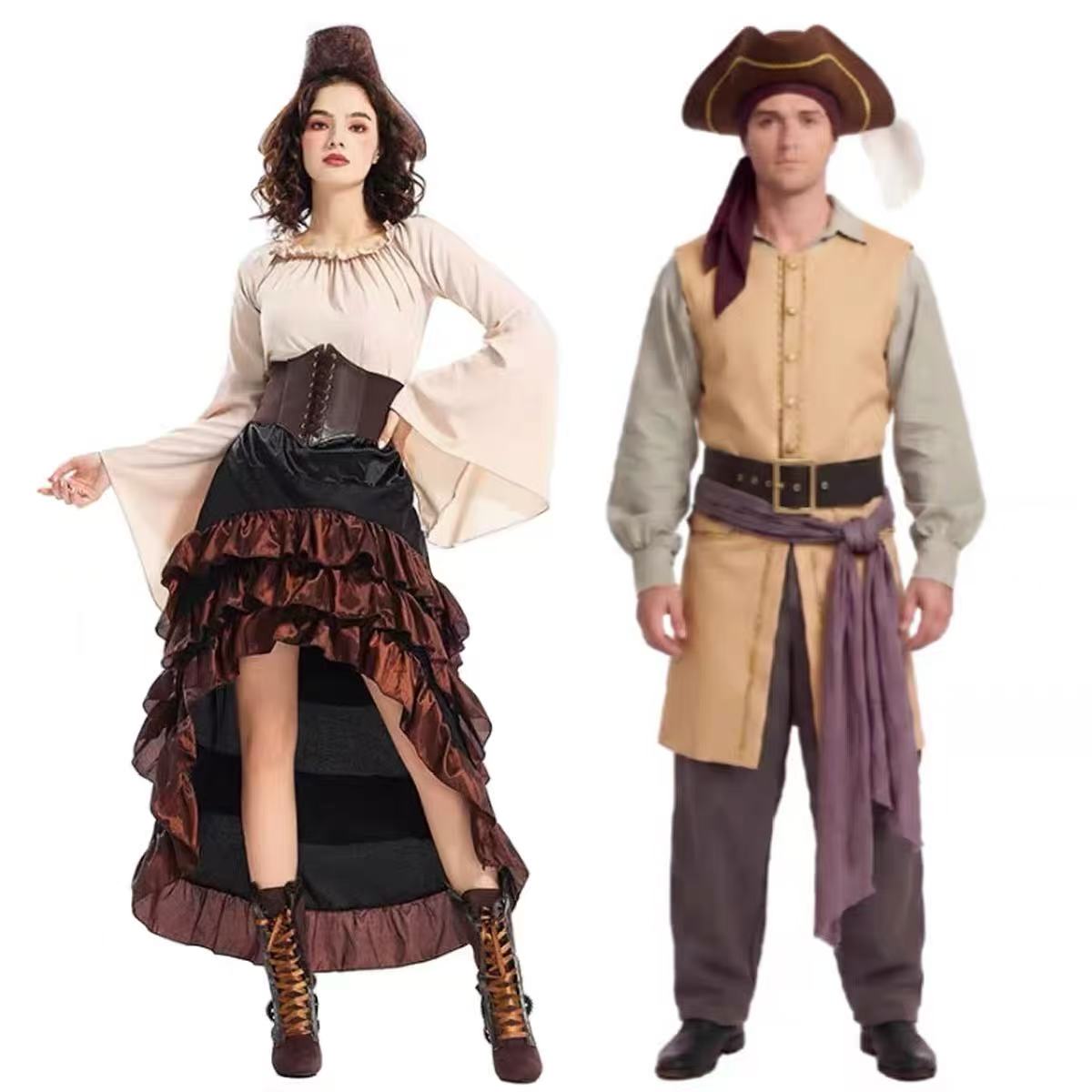 Men'S Dress Pants Fashion - Costume de cosplay de pirate Captain