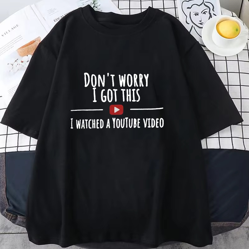 T-shirt imprimé drôle pour fem - Men Fashion Youtubers avis et prix