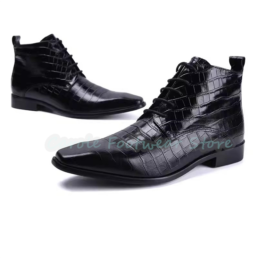 Bottes montantes en cuir vérit - Mens Fashion Dress avis et prix