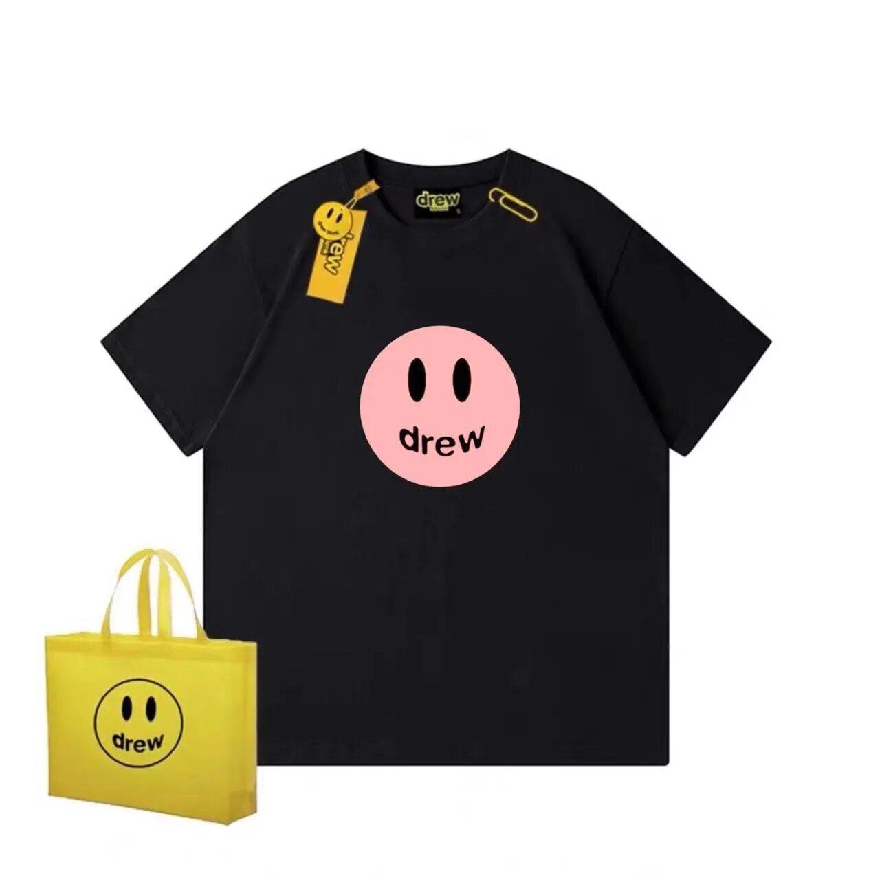 T-shirt Drew House Smiley Rose - Men'S Fashion Pink Shirt avis et prix