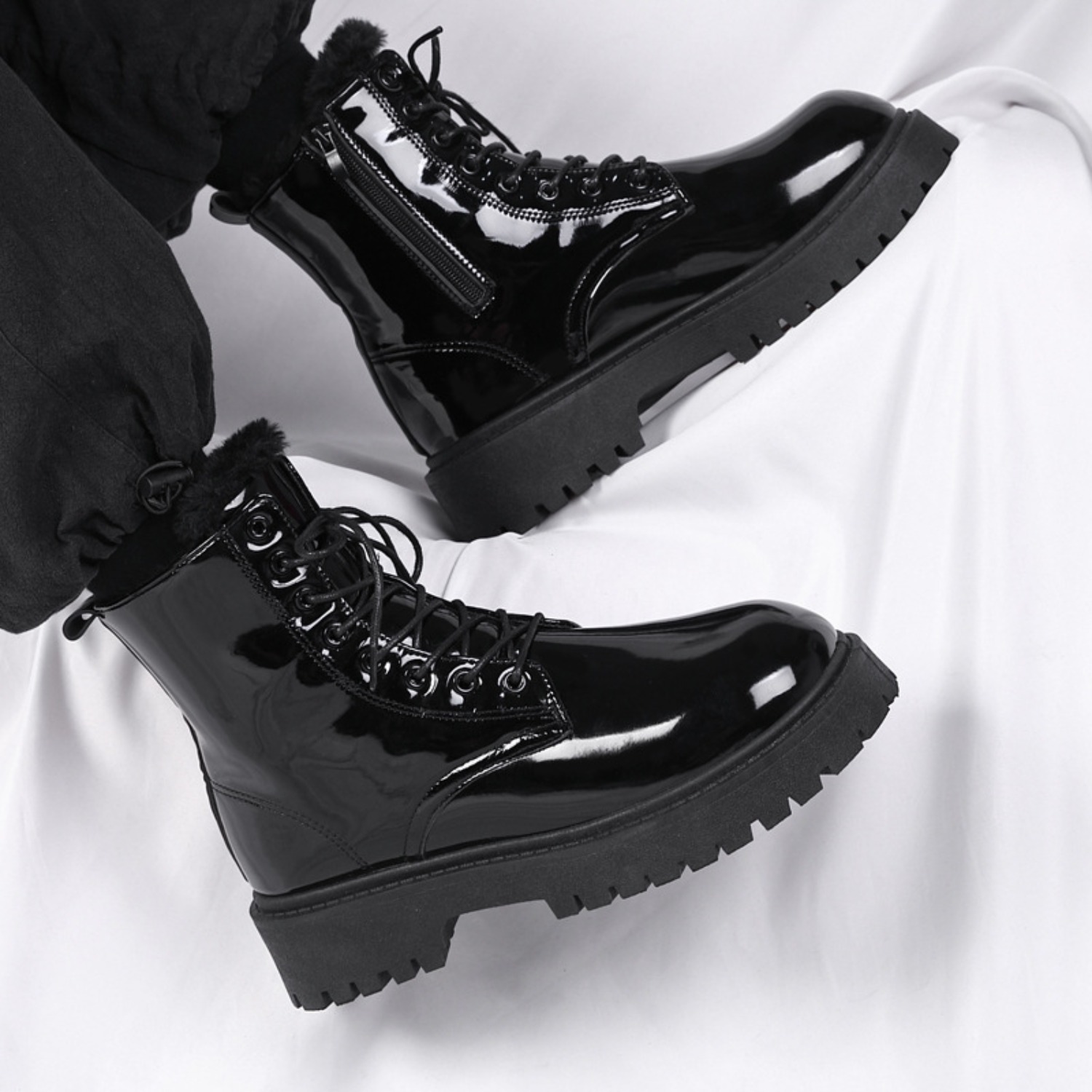Bottes hautes en peluche chaud - Men'S Fashion For 30 Year Olds avis et prix