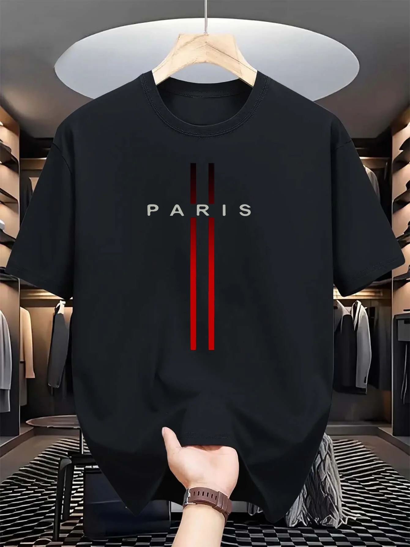 Nouveau modèle 2025, T-shirt à - Men'S Fashion Paris 2025 avis et prix