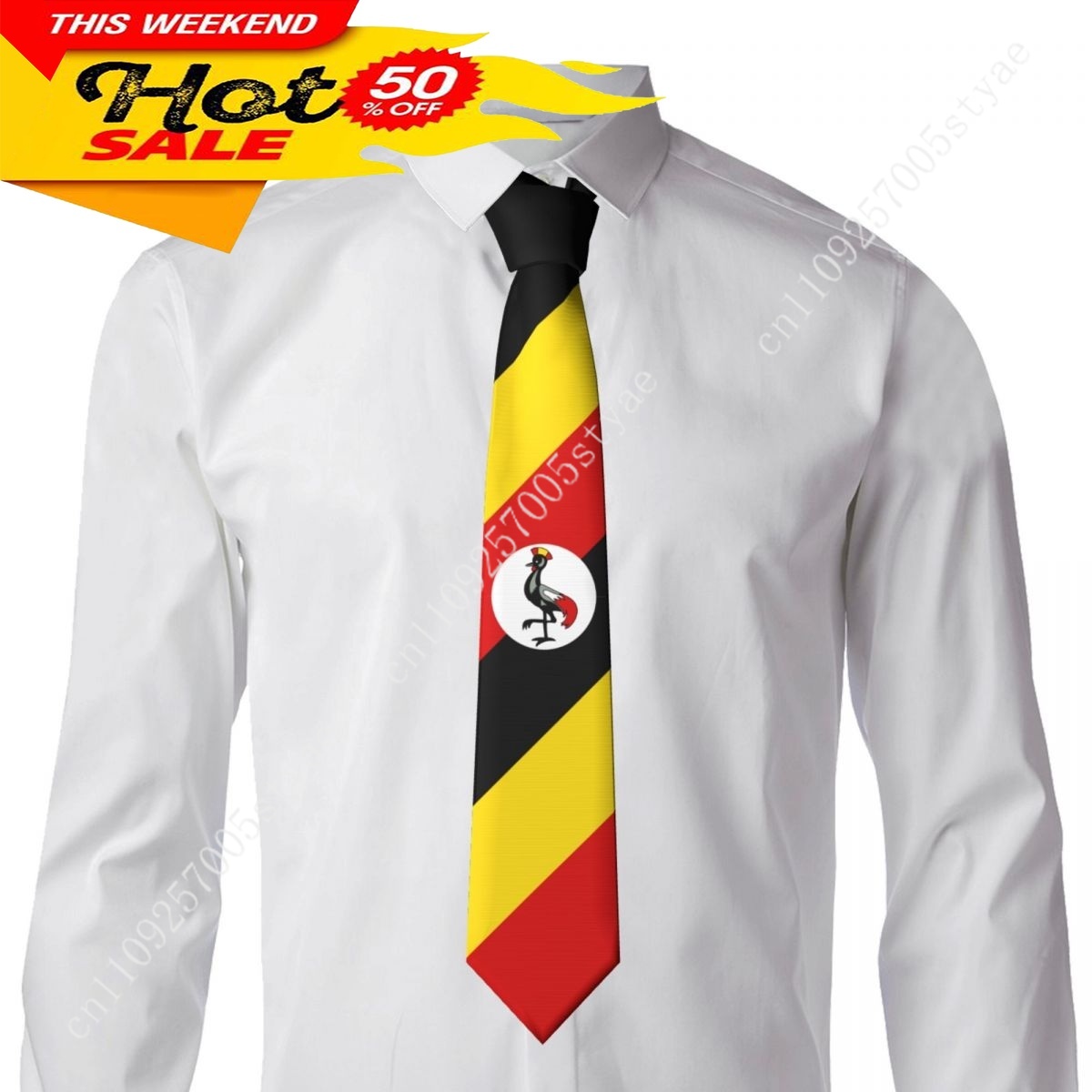 Cravate à motif drapeau d'Ouga - Men Fashion Uganda avis et prix
