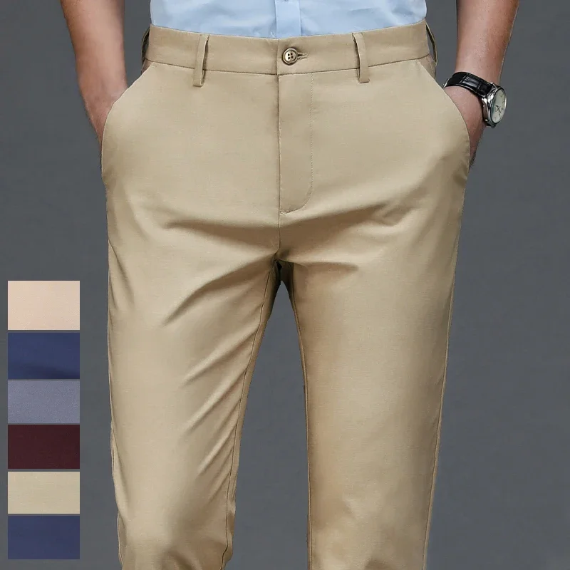 Pantalon décontracté extensibl - Men'S Dress Pants Fashion avis et prix
