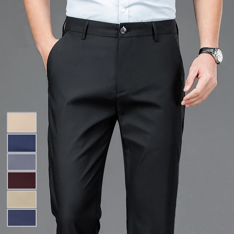 Pantalon décontracté extensibl - Men'S Dress Pants Fashion avis et prix