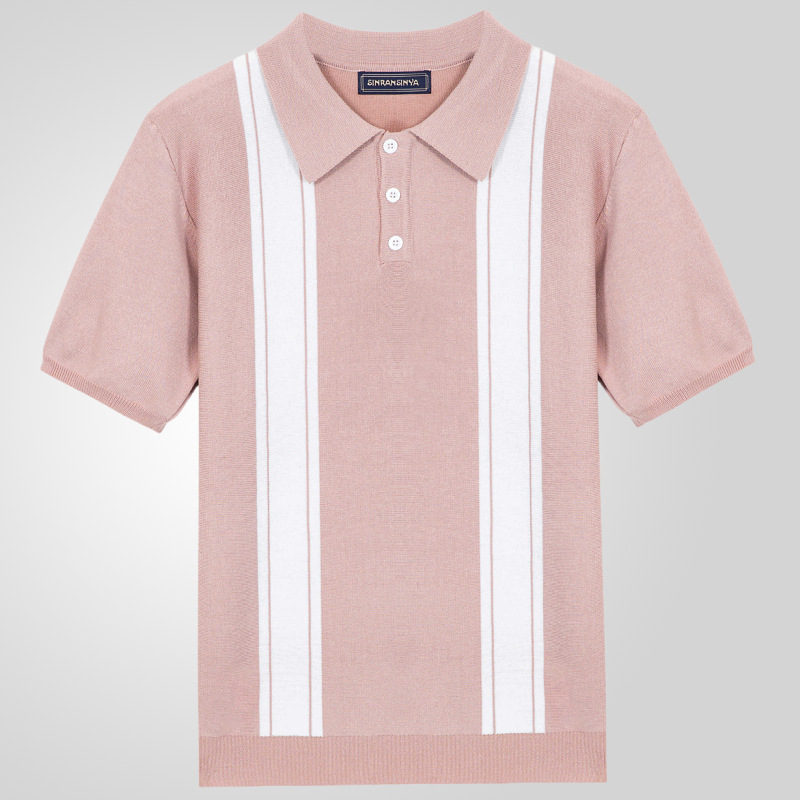 Nouveauté Été 2026 – T-shirts  - Men'S Fashion Pink Shirt avis et prix