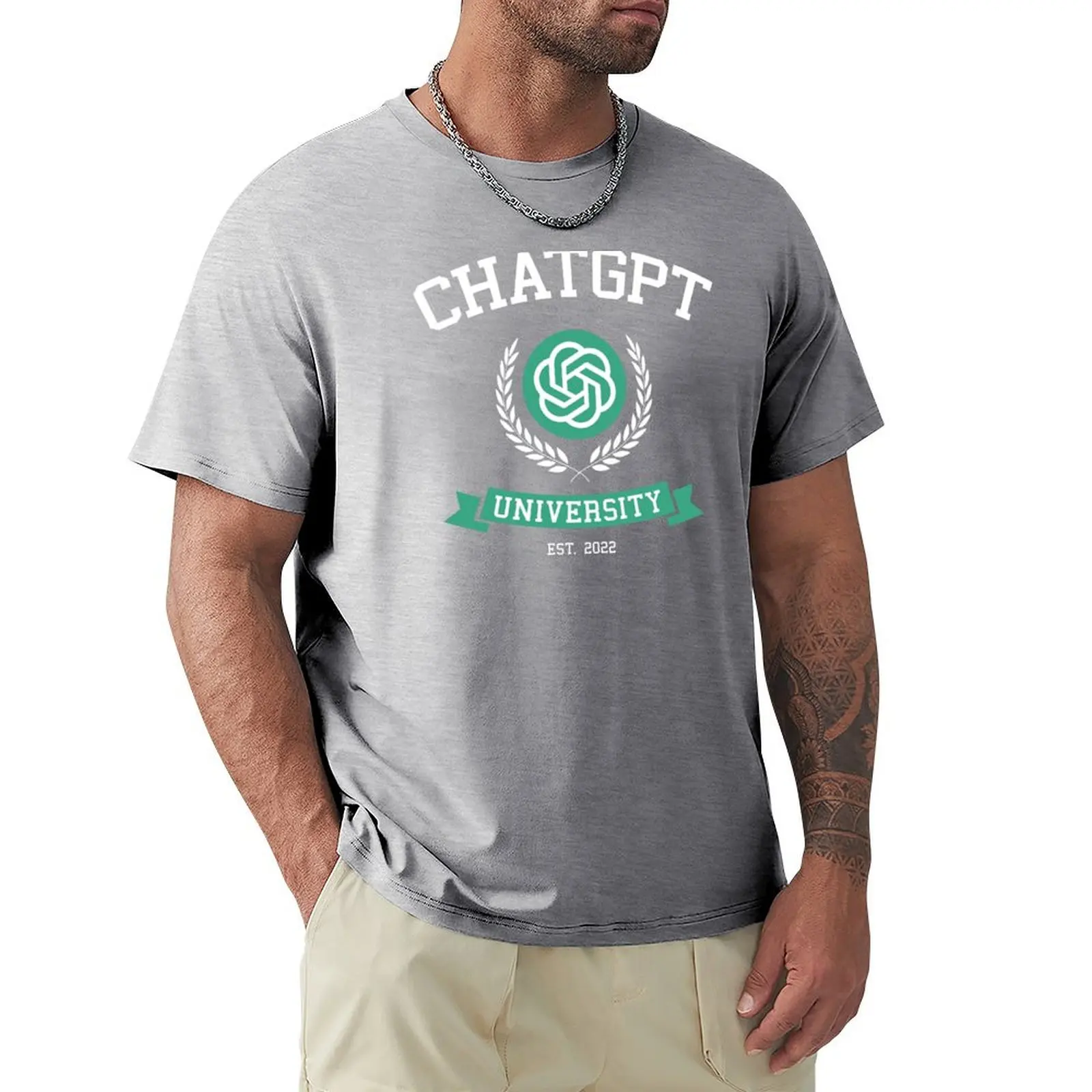 ChatGPT University-T-shirt drô - Men'S Fashion University avis et prix