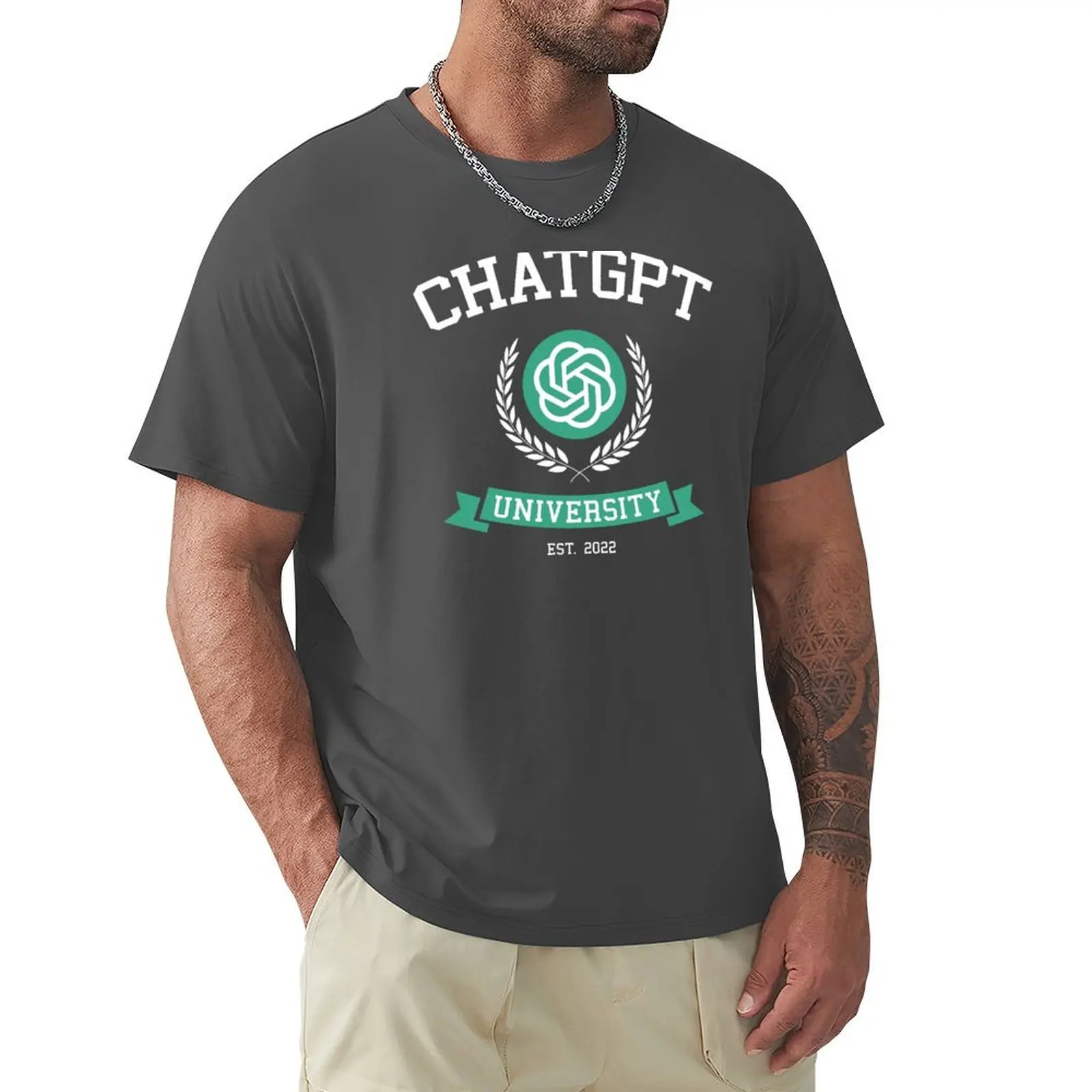 ChatGPT University-T-shirt drô - Men'S Fashion University avis et prix