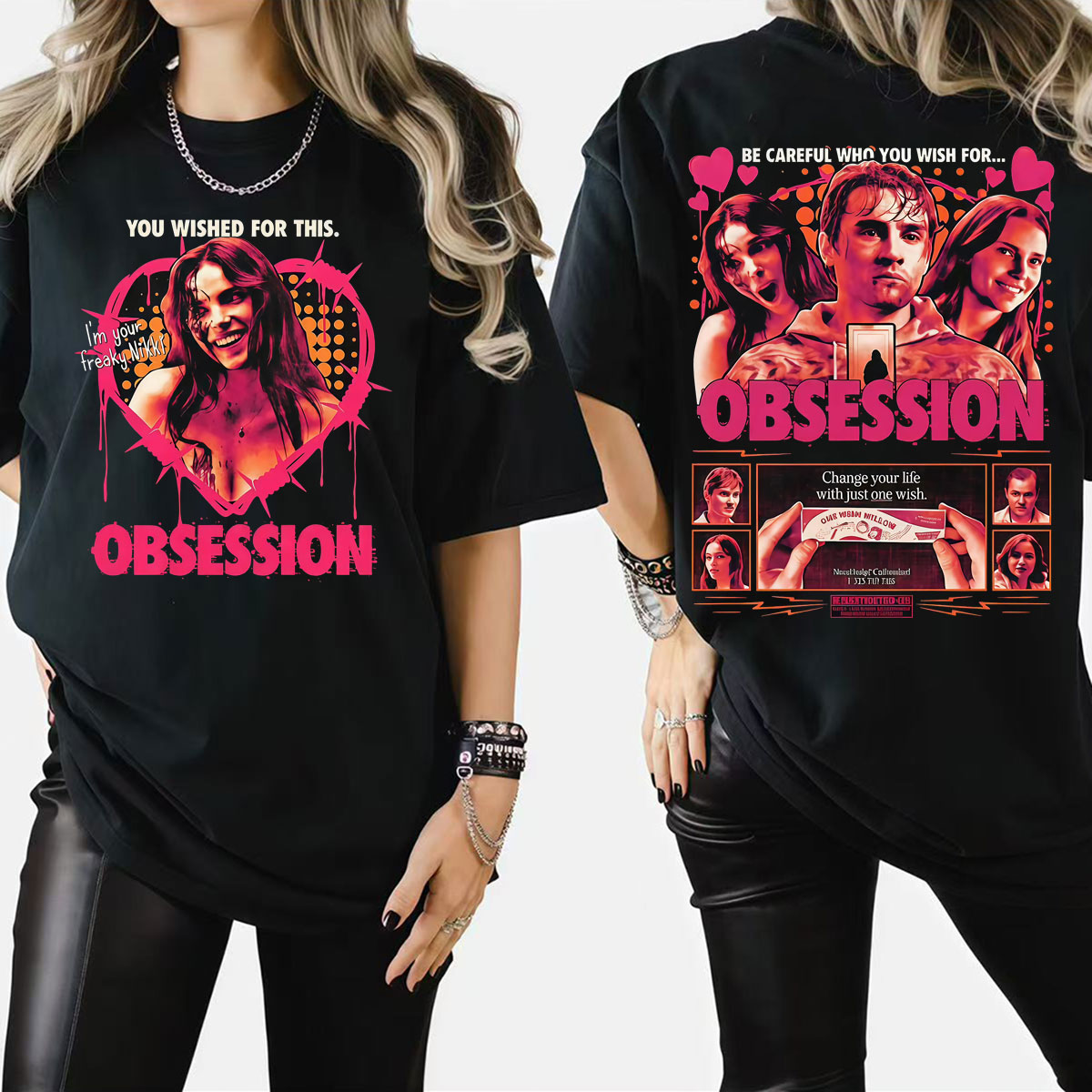 T-shirt One Wish Willow Obsess - Men'S Fashion Pink Shirt avis et prix