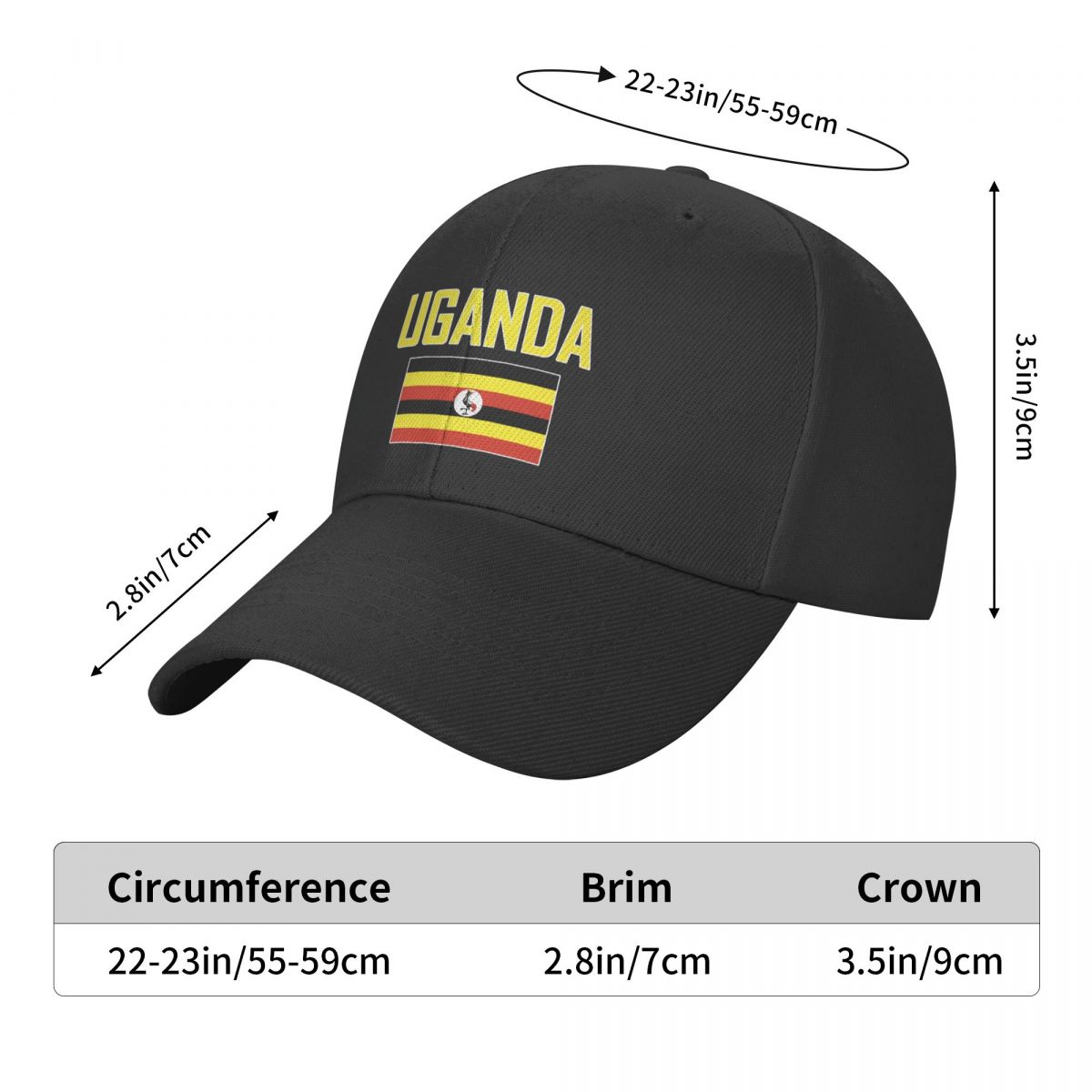 UGANDA nom avec drapeau soleil - Men Fashion Uganda avis et prix