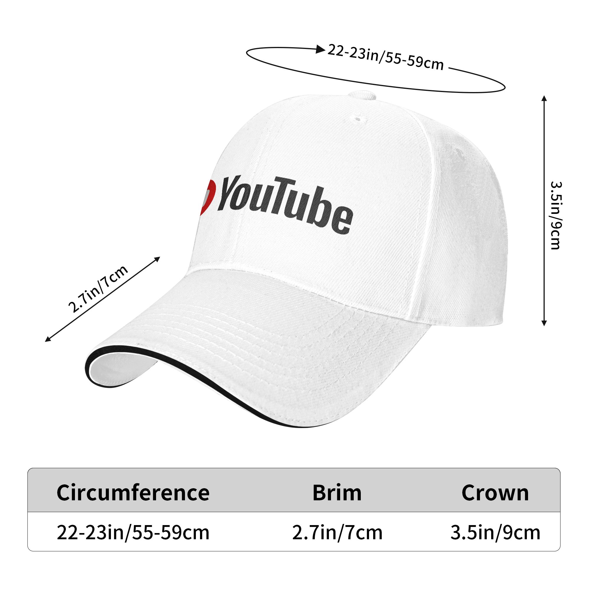 Casquette de baseball YouTube  - Men Fashion Youtubers avis et prix