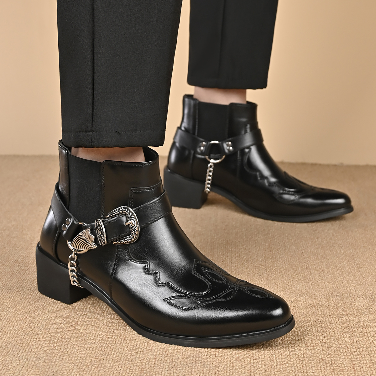 Bottes de cowboy vintage en cu - Men Fashion Vintage avis et prix