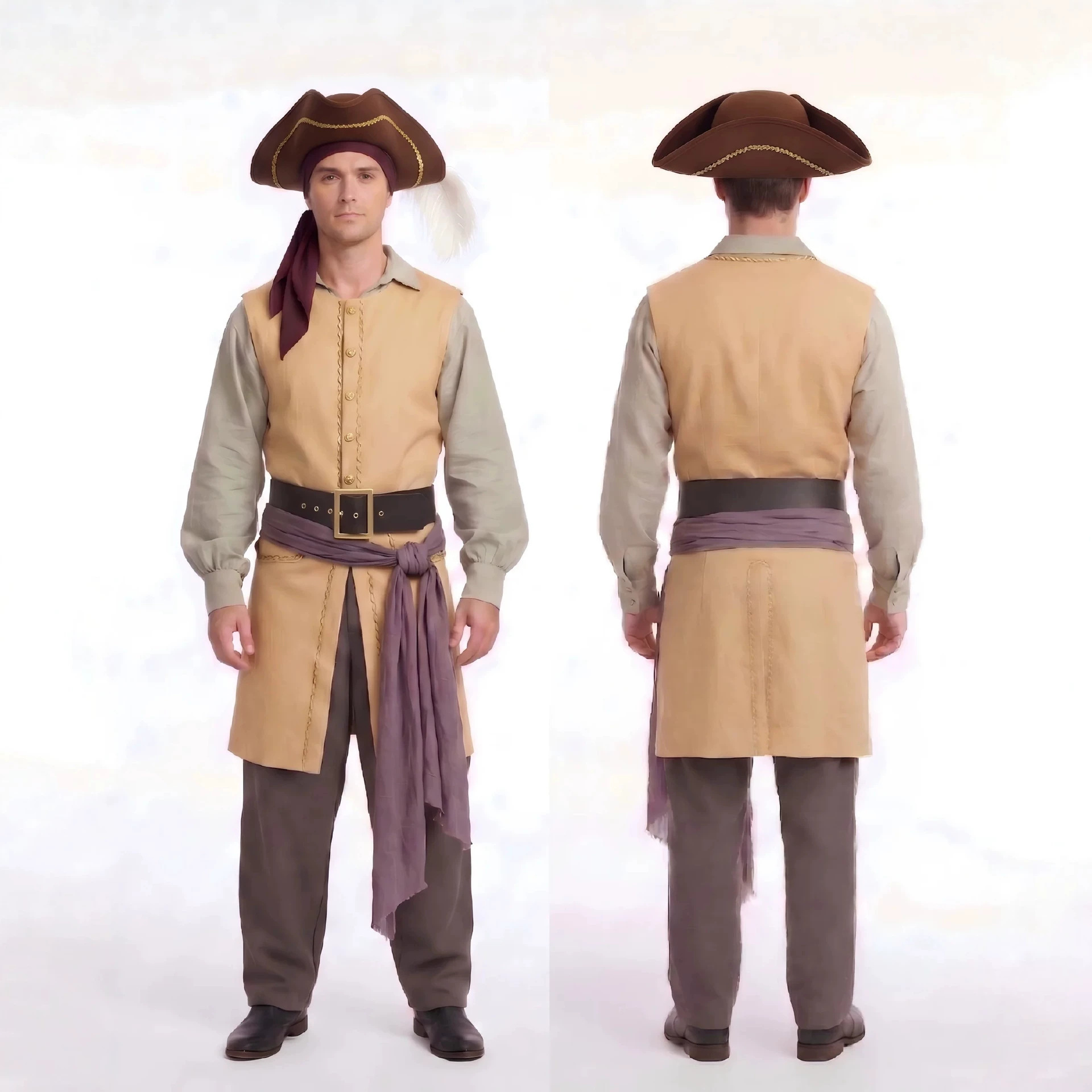 Costume de cosplay de pirate C - Men'S Dress Pants Fashion avis et prix